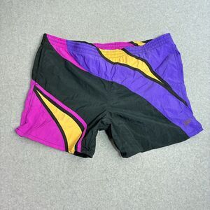 Men’s Speedo Vintage Colorblock Swim Trunks Shorts – Size Medium